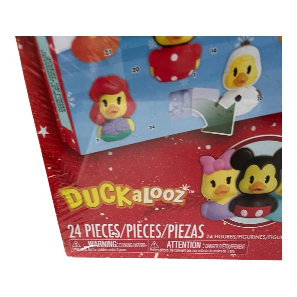Disney Duckalooz Christmas Advent Calendar 24 Rubber Duck Figures Toy New 2025
